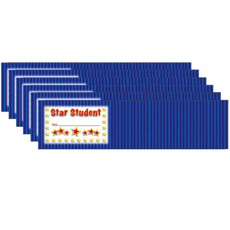Star Student Punch Cards, 36 Per Pack, 6 Packs. Picture 2