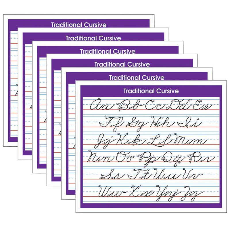 Adhesive Traditional Cursive Desk Prompt, 36 Per Pack, 6 Packs. Picture 2