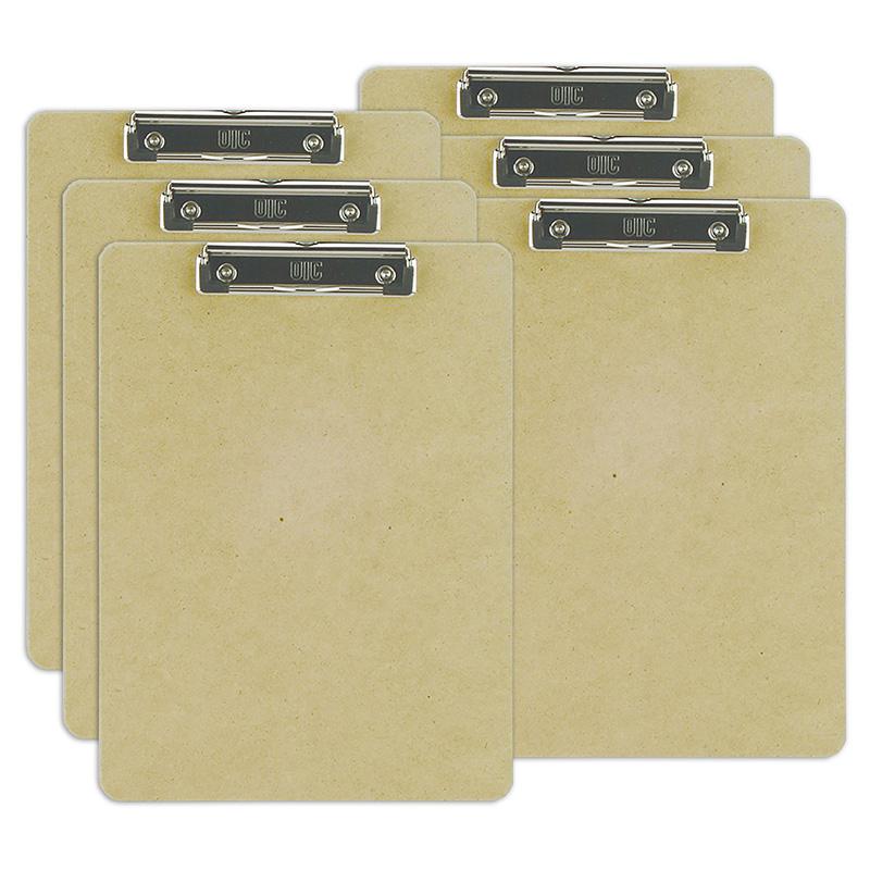 Recycled Clipboard, Letter Size, Wood, Low Profile Clip, Pack of 6. Picture 2