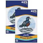 Mixed Media Art Paper, Heavyweight, 12" x 18", 60 Sheets Per Pack, 2 Packs. Picture 2