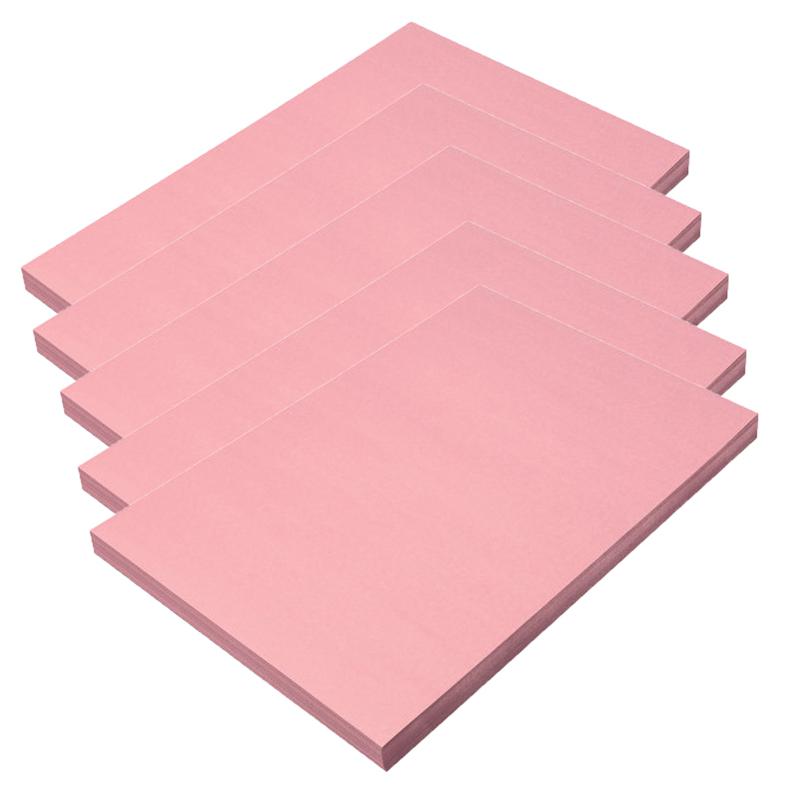 Construction Paper, Pink, 12" x 18", 100 Sheets Per Pack, 5 Packs. Picture 2