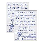 Chart Tablet, Cursive Cover, 1" Ruled, 24" x 32", 25 Sheets, 2 Tablets. Picture 2