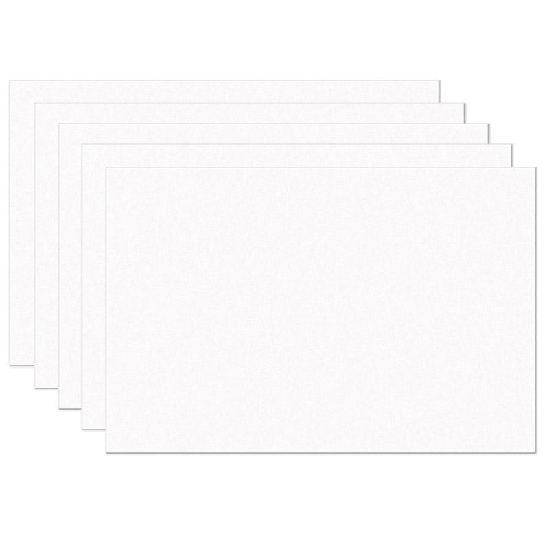 Construction Paper, Bright White, 12" x 18", 100 Sheets Per Pack, 5 Packs. Picture 2
