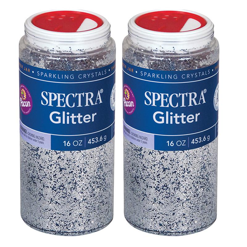 Glitter, Silver, 1 lb. Per Jar, 2 Jars. Picture 2