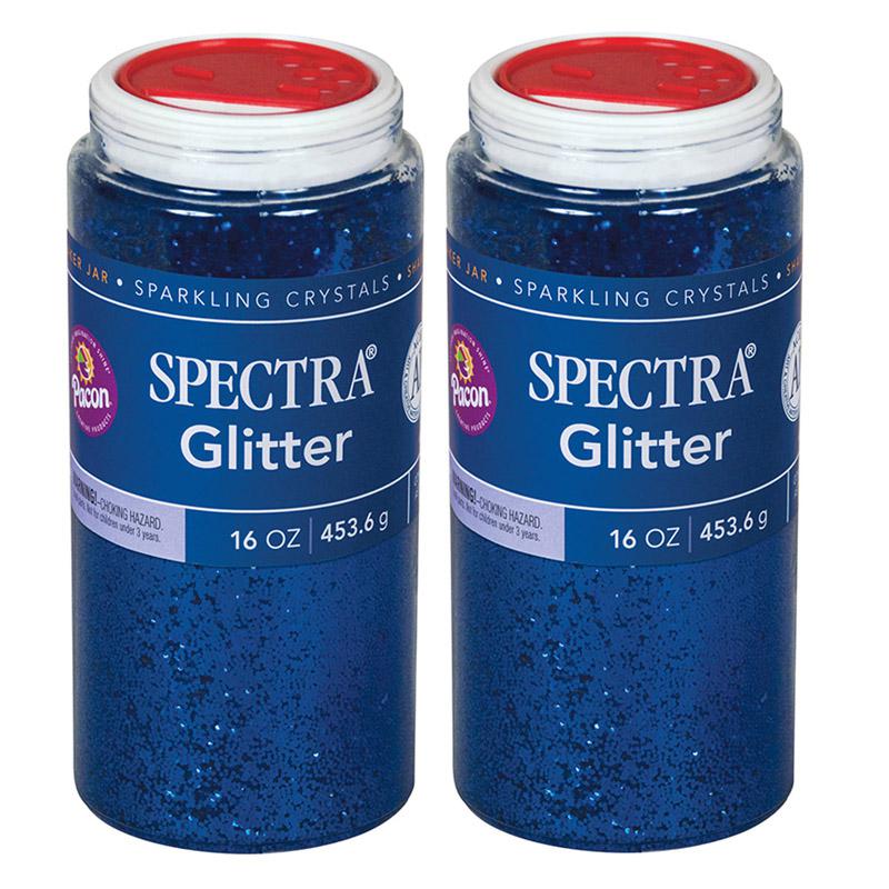 Glitter, Blue, 1 lb. Per Jar, 2 Jars. Picture 2
