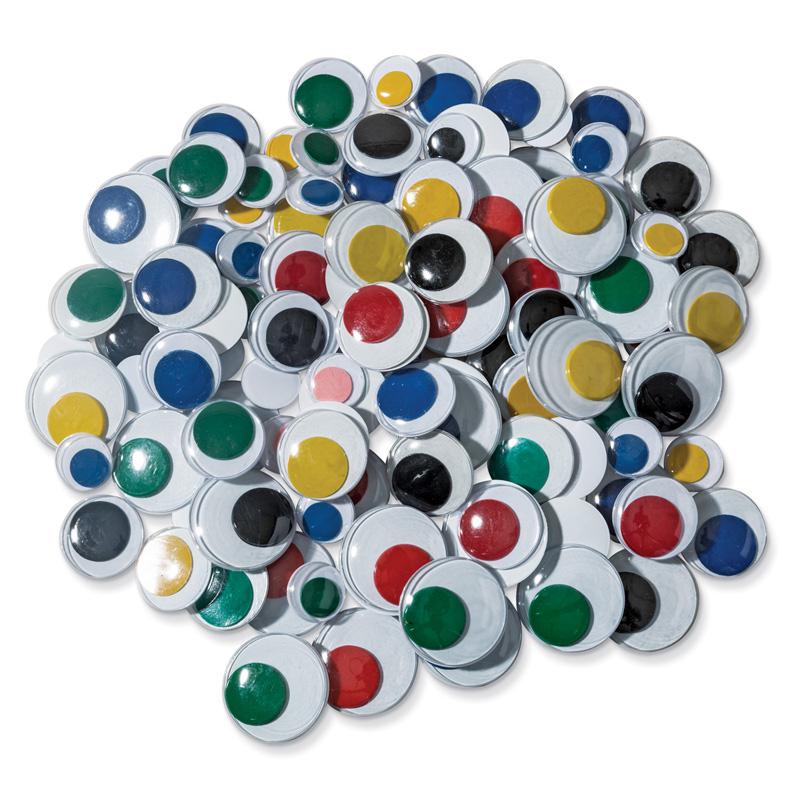 Jumbo Wiggle Eyes, Multi-Color, Assorted Sizes, 100 Pieces. Picture 2