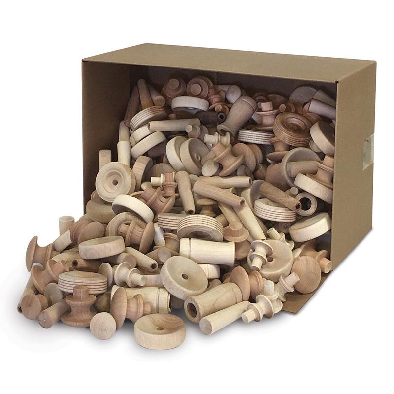 Natural Wood Turnings, Assorted Shapes & Sizes, 18 lb.. Picture 2