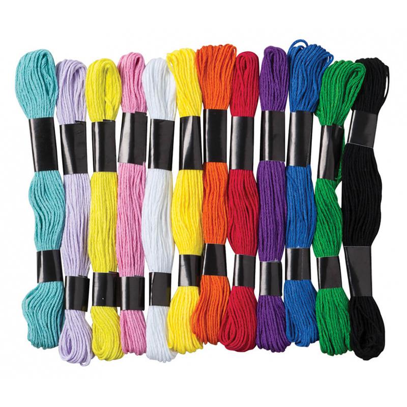 Embroidery Thread Skeins, 12 Colors, 24 Skeins Per Pack, 3 Packs. Picture 2