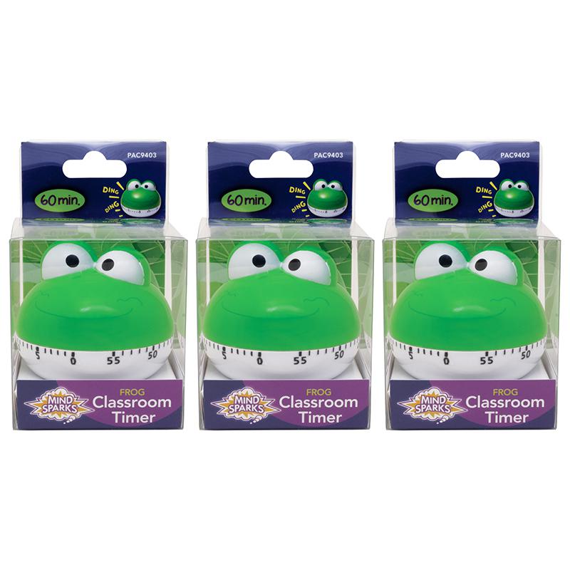 Classroom Timer Frog, Frog, Approx. 2-1/4" Height, Pack of 3. Picture 2