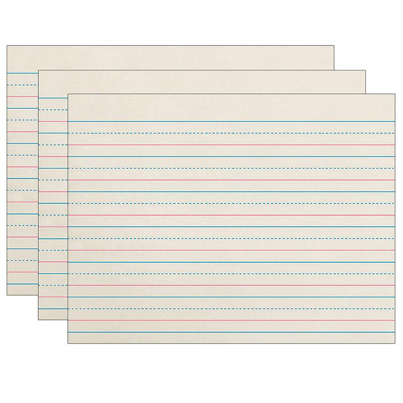 Newsprint Handwriting Paper, Dotted Midline, Grade K 500 Sheets Per Pack 3 Packs. Picture 2