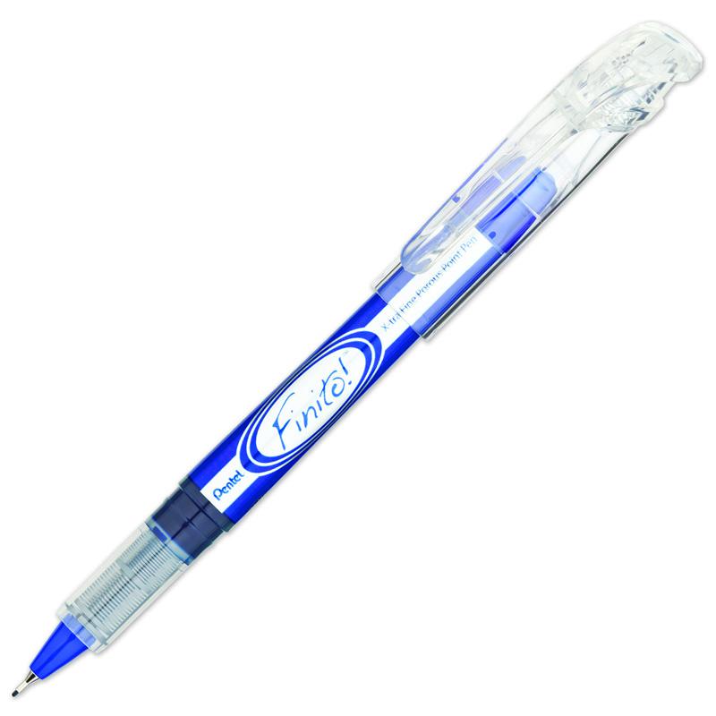 FINITO! Porous Point Pen, Extra Fine Point, Blue, Pack of 12. Picture 2