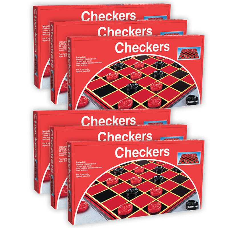 Checkers Game, Pack of 6. Picture 2