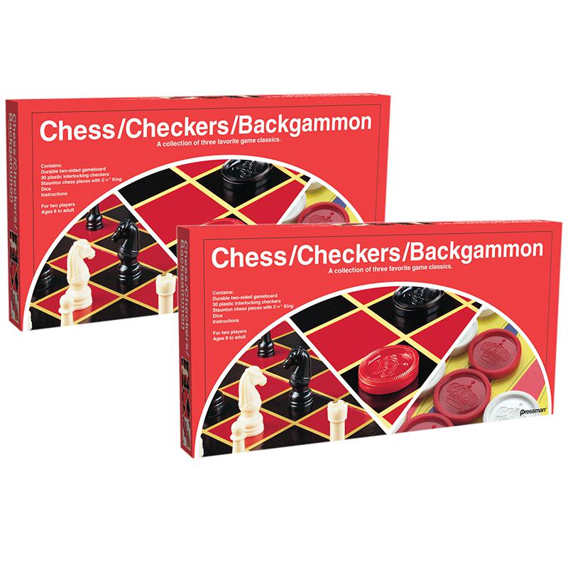 Chess/Checkers/Backgammon Board Game, Pack of 2. Picture 2