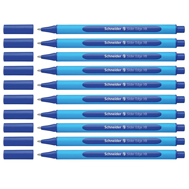 Slider Edge XB Ballpoint Pen, Viscoglide Ink, 1.4 mm, Blue, Pack of 10. Picture 2