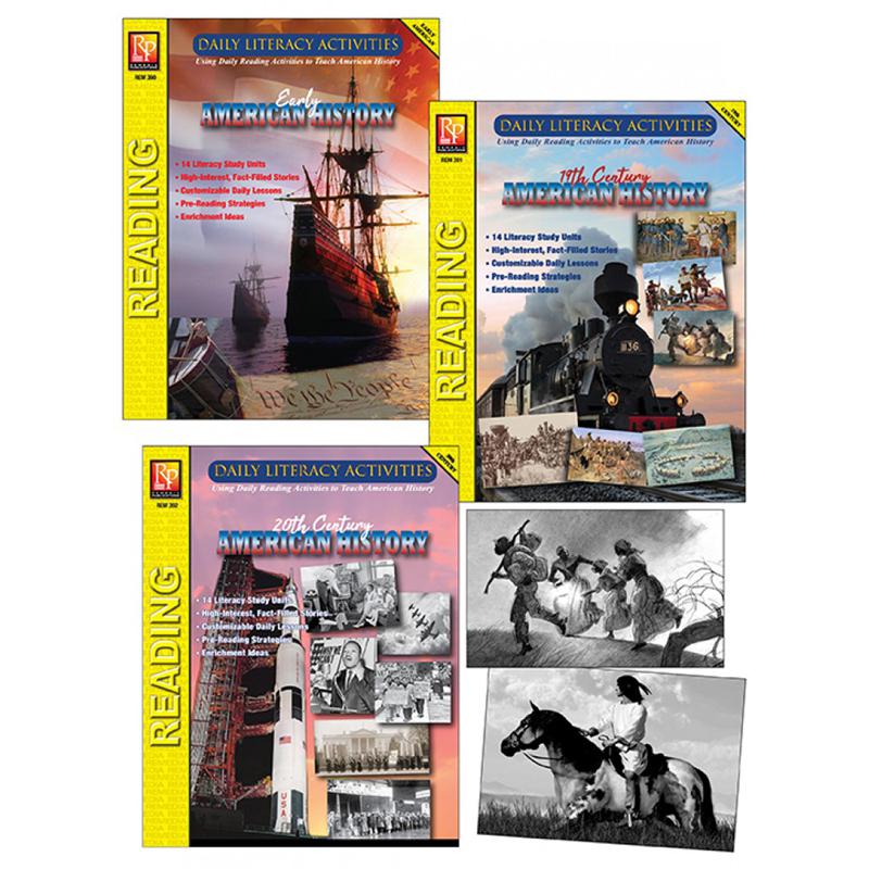 Daily Literacy Activities: American History Complete Set of 3 Titles. Picture 2