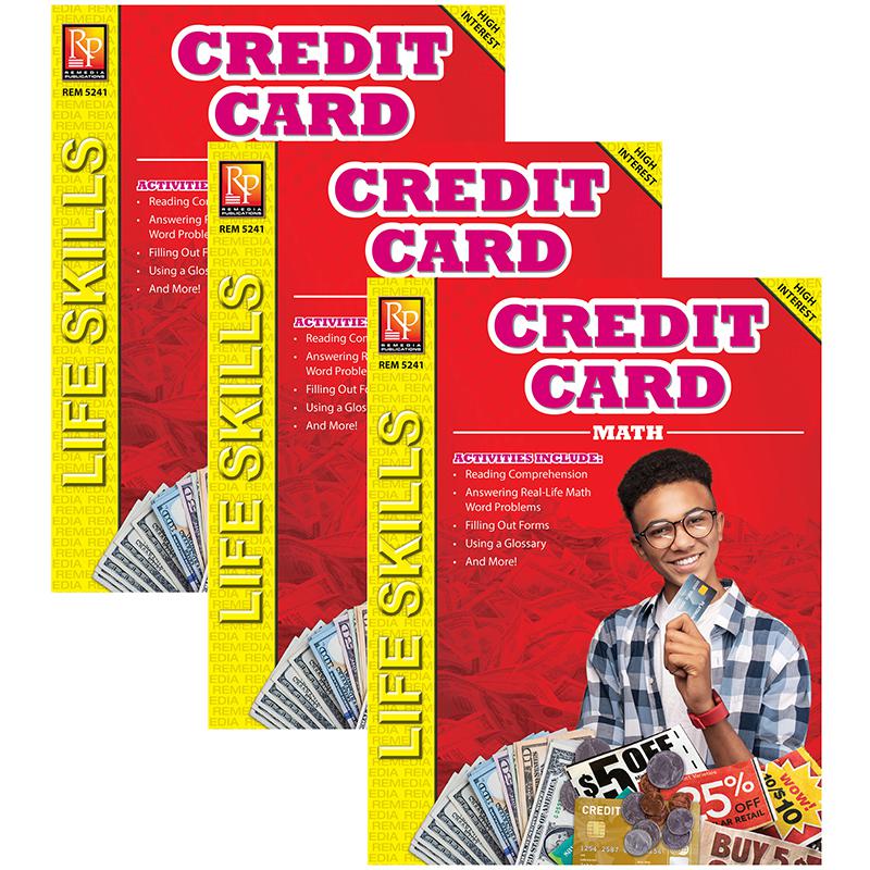 Credit Card Math: Life Skills Math Series, Pack of 3. Picture 2