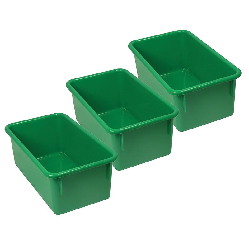 Stowaway Tray no Lid, Green, Pack of 3. Picture 2