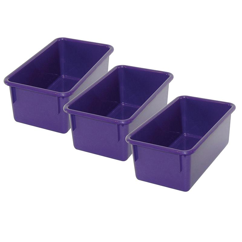 Stowaway Tray no Lid, Purple, Pack of 3. Picture 2