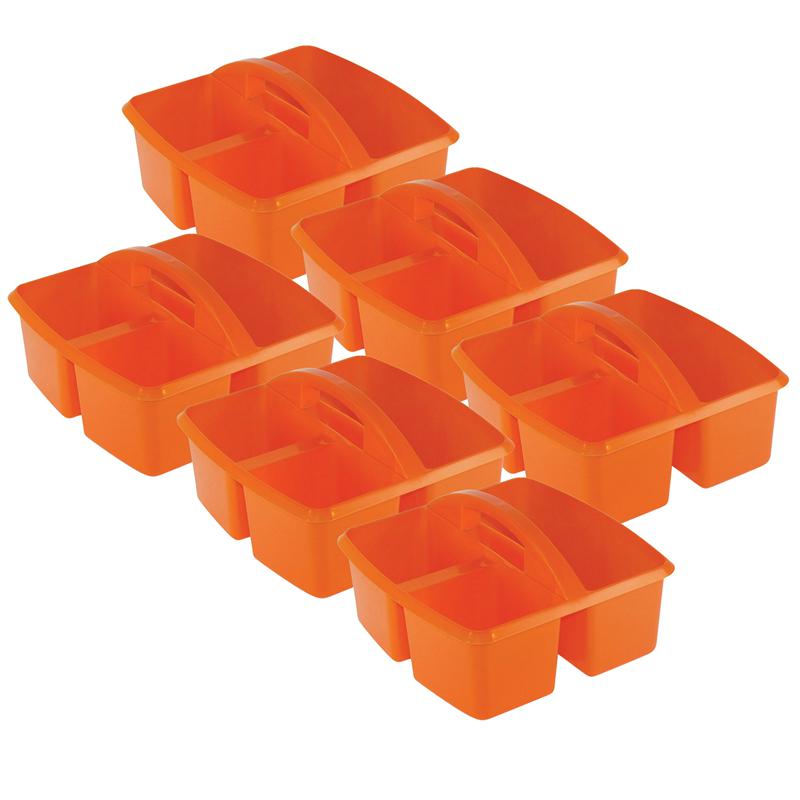 Small Utility Caddy, Orange, Pack of 6. Picture 2