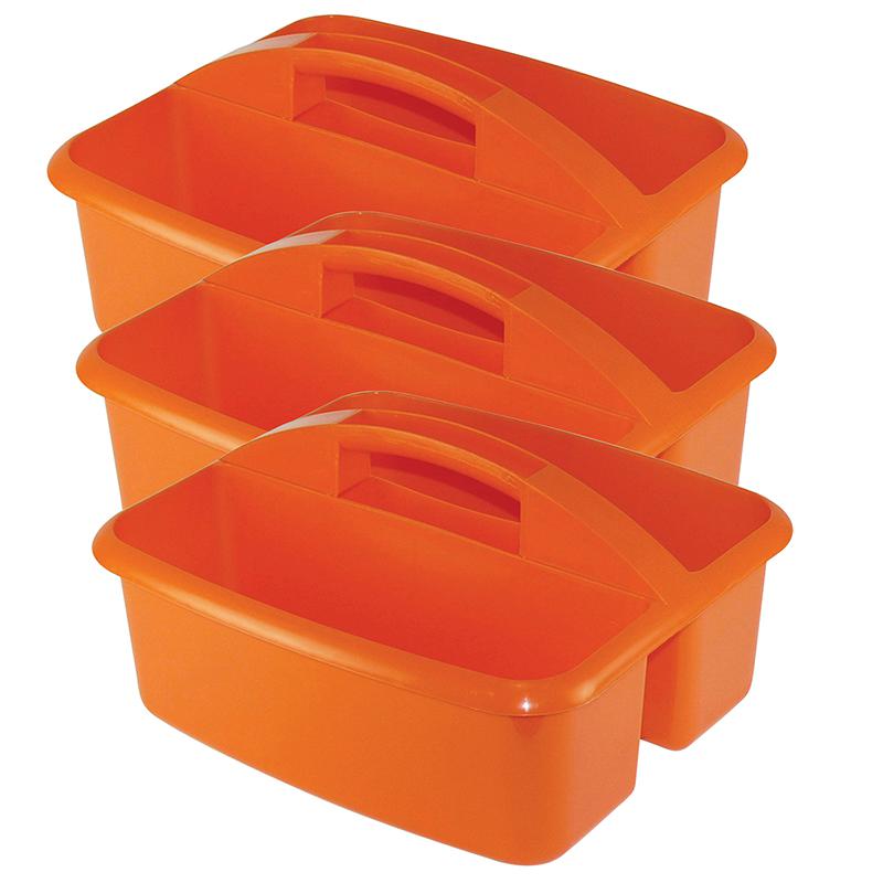Large Utility Caddy, Orange, Pack of 3. Picture 2