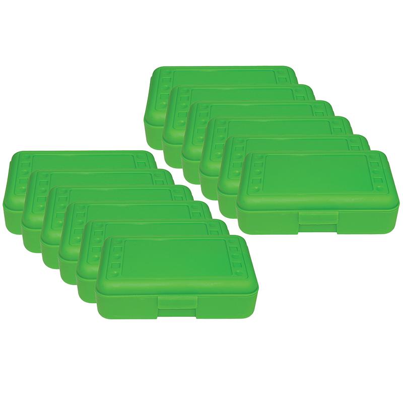 Pencil Box, Lime Opaque, Pack of 12. Picture 2