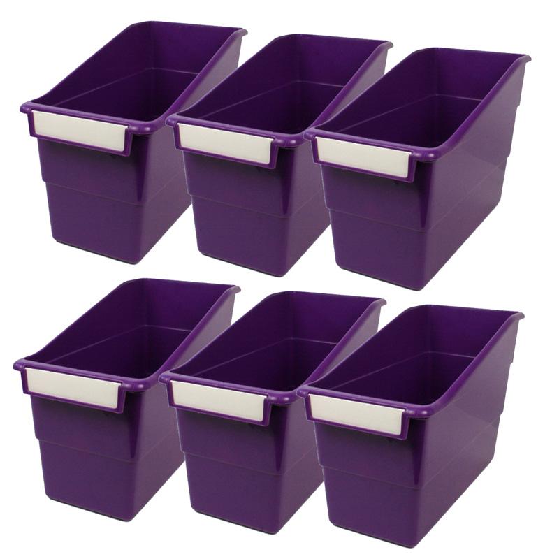 Tattle Shelf File, Purple, Pack of 6. Picture 2