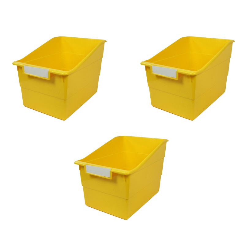 Tattle Wide Shelf File, Yellow, Pack of 3. Picture 2