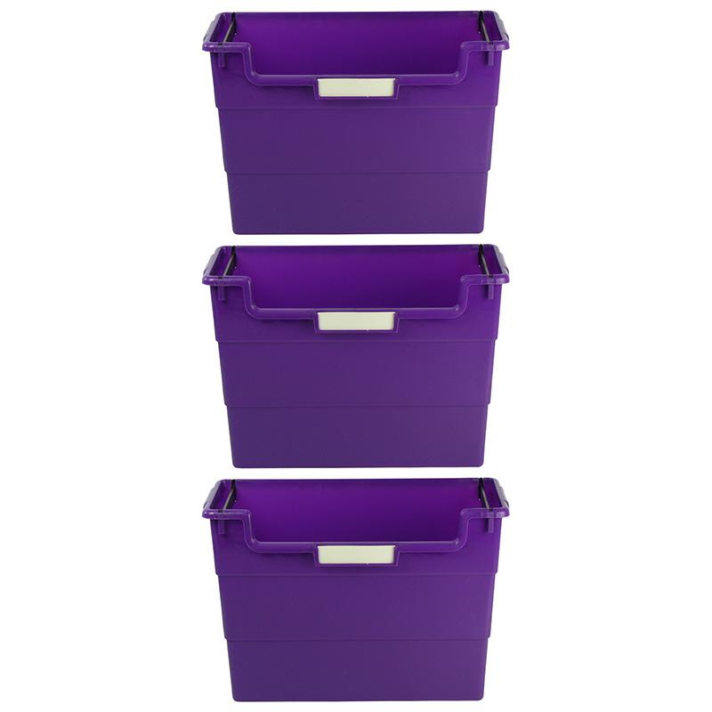 Desk Top Organizer, Purple, Pack of 3. Picture 2