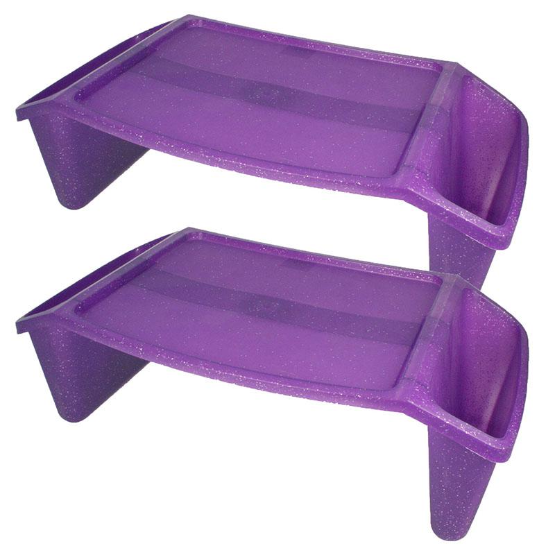 Lap Tray , Purple Sparkle, Pack of 2. Picture 2