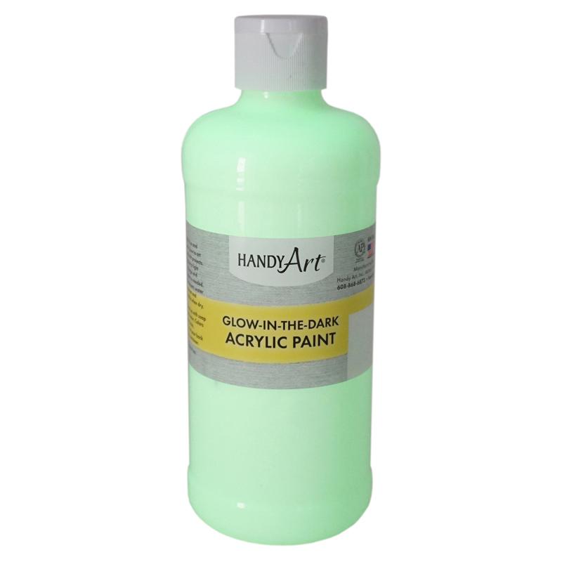 Glow-in-the-Dark Acrylic Paint 16 oz., Clear Glow. Picture 2