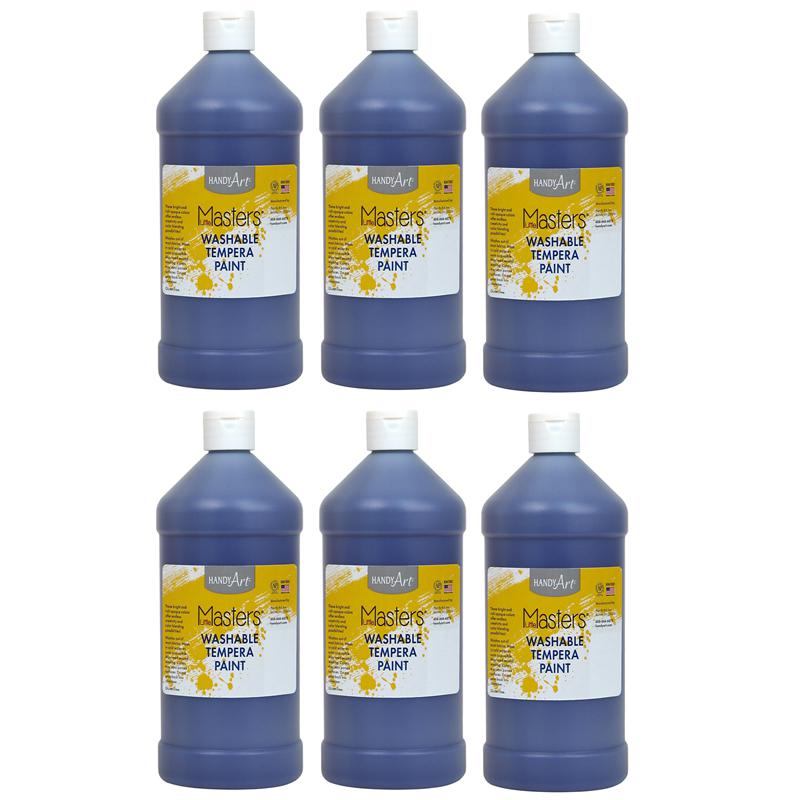 Little Masters Washable Tempera Paint, Violet, 32 oz., Pack of 6. Picture 2