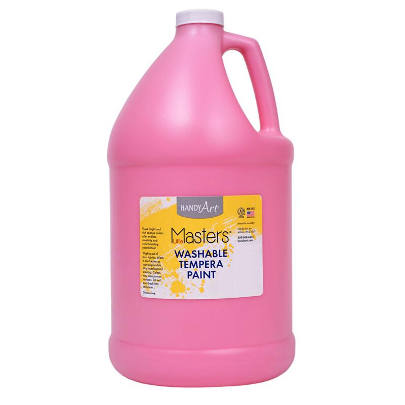 Little Masters Washable Tempera Paint, Pink, Gallon. Picture 2