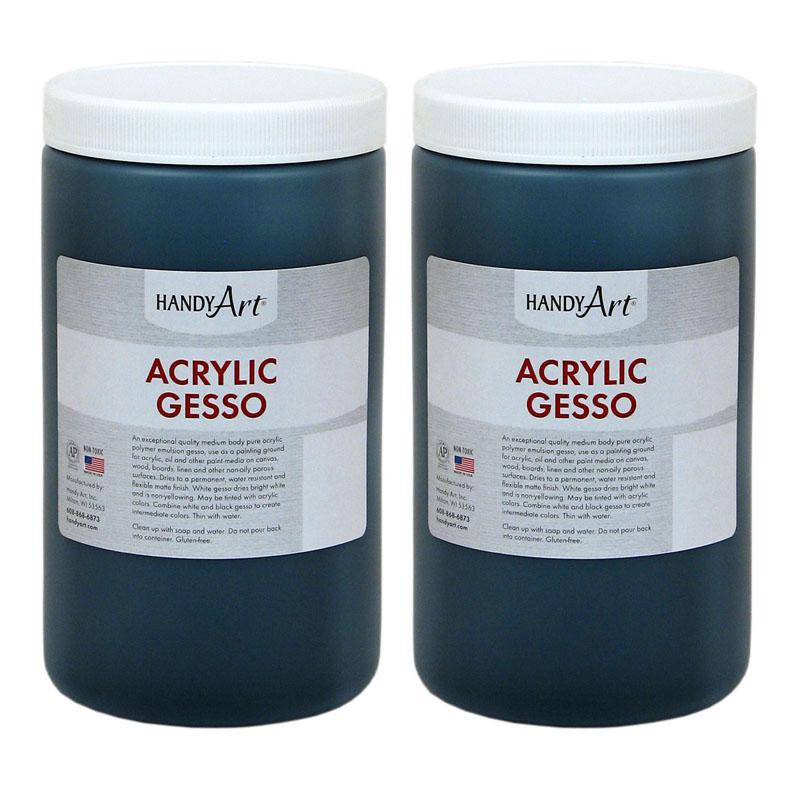 Acrylic Gesso, Black, 32 oz., Pack of 2. Picture 2