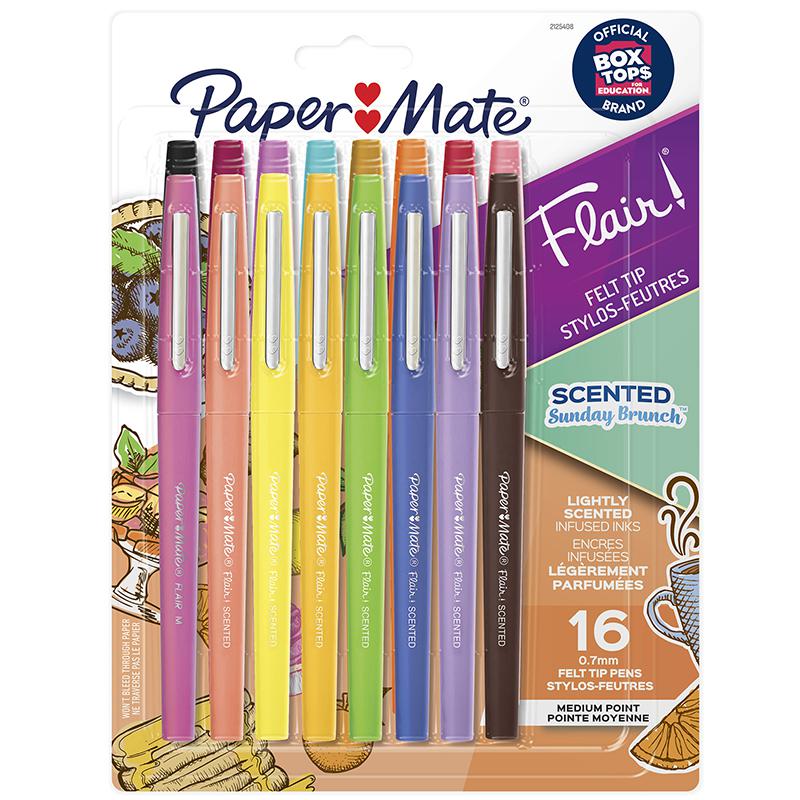 Flair Scented Felt Tip Pens, Assorted Sunday Brunch Scents, 16 Count. Picture 2