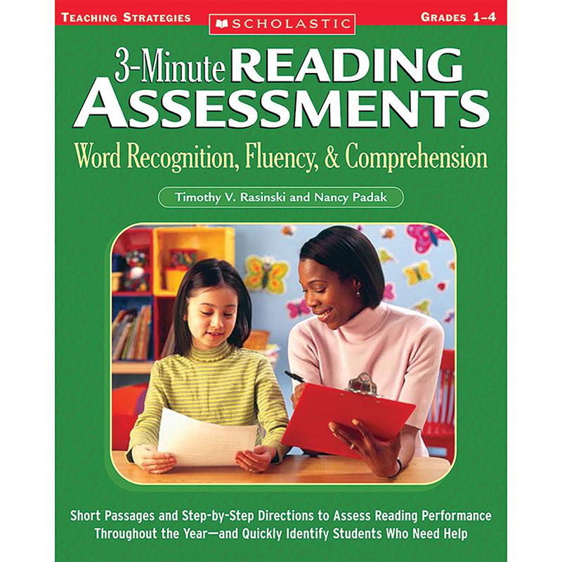3-Minute Reading Assessments Word Recognition, Fluency, Comprehension Grades 1-4. Picture 2