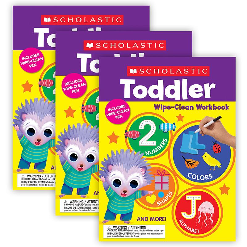 Toddler Wipe Clean Workbook, Pack of 3. Picture 2