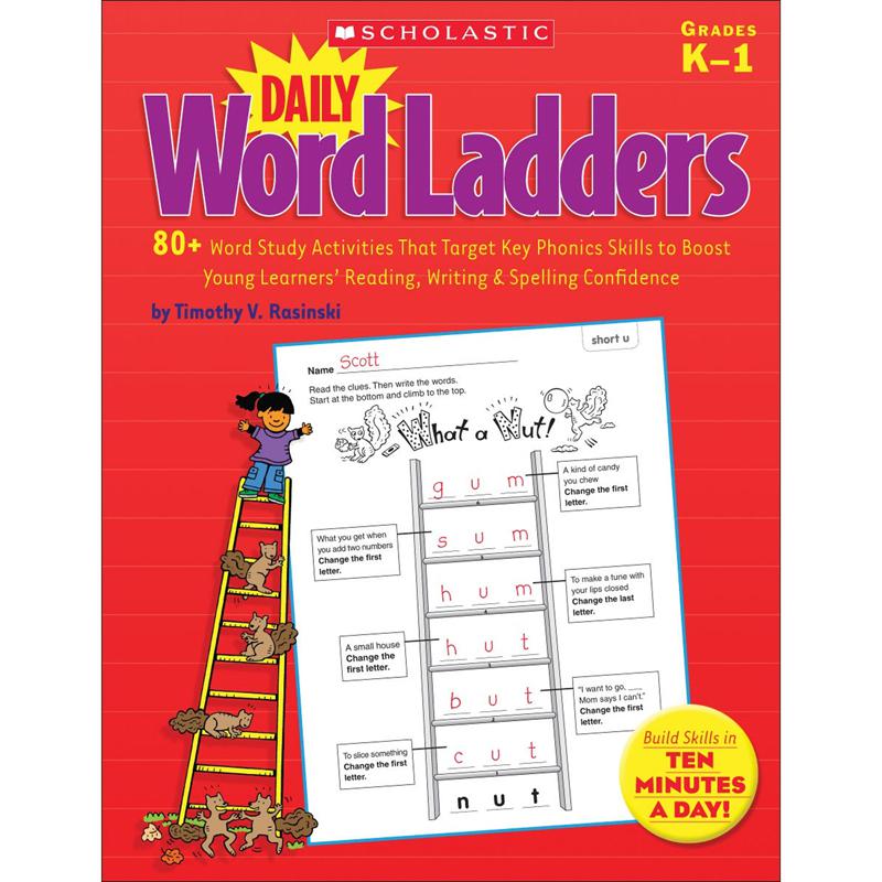 Daily Word Ladders, Grades K-1, 8-3/8" Width, 10-7/8" Length. Picture 2