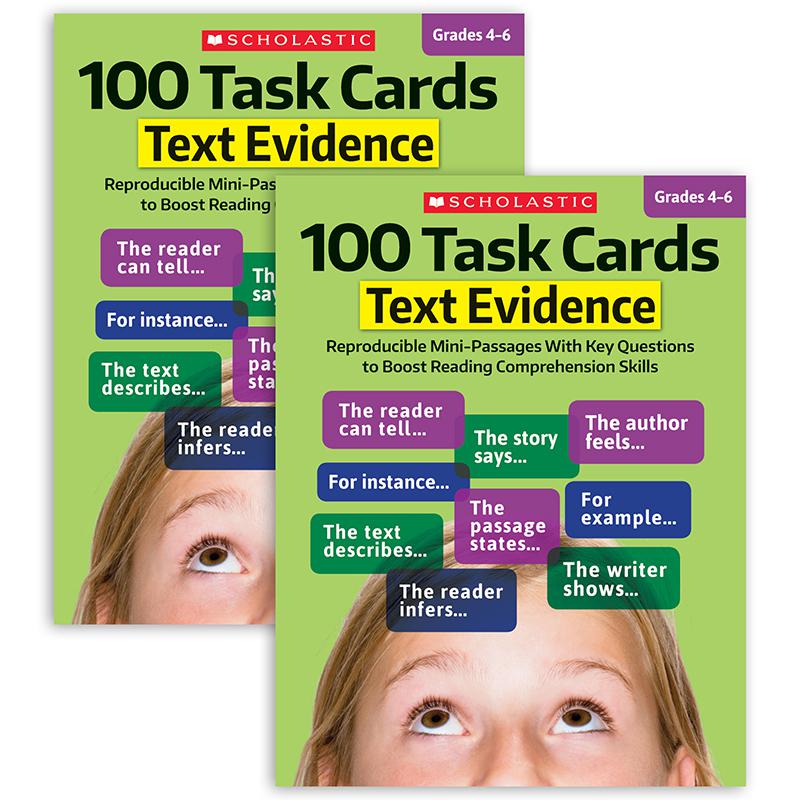 100 Task Cards: Text Evidence Text Activity Book, Pack of 2. Picture 2
