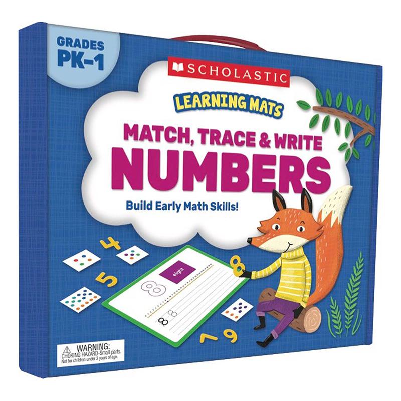 Learning Mats: Match, Trace & Write Numbers for Grades PreK-1. Picture 2