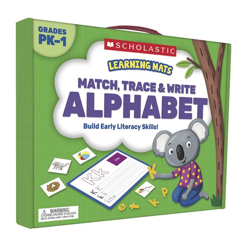 Learning Mats: Match, Trace & Write the Alphabet for Grades PreK-1. Picture 2