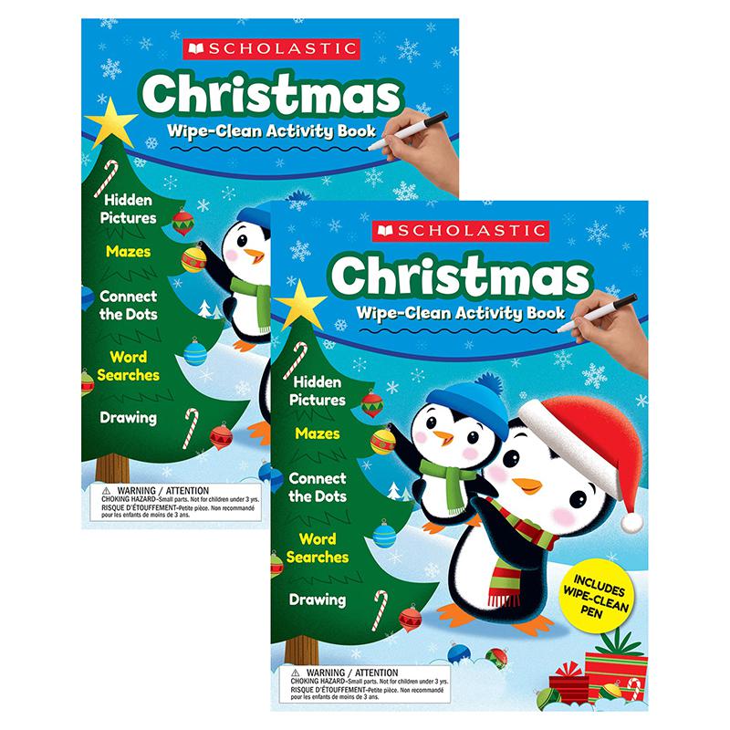 Christmas Wipe-Clean Activity Book, Pack of 2. Picture 2