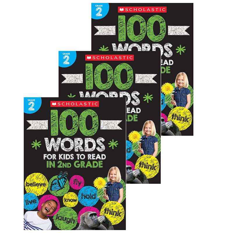 100 Words For Kids To Read In 2nd Grade, Pack of 3. Picture 2