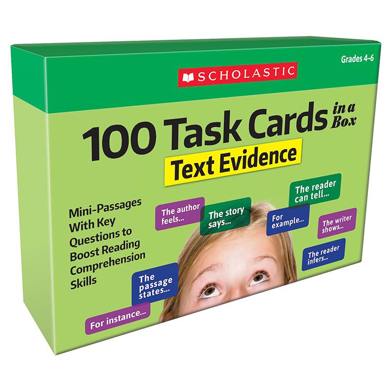 100 Task Cards in a Box: Text Evidence. Picture 2