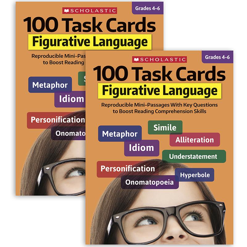 100 Task Cards: Figurative Language Activity Book, Pack of 2. Picture 2