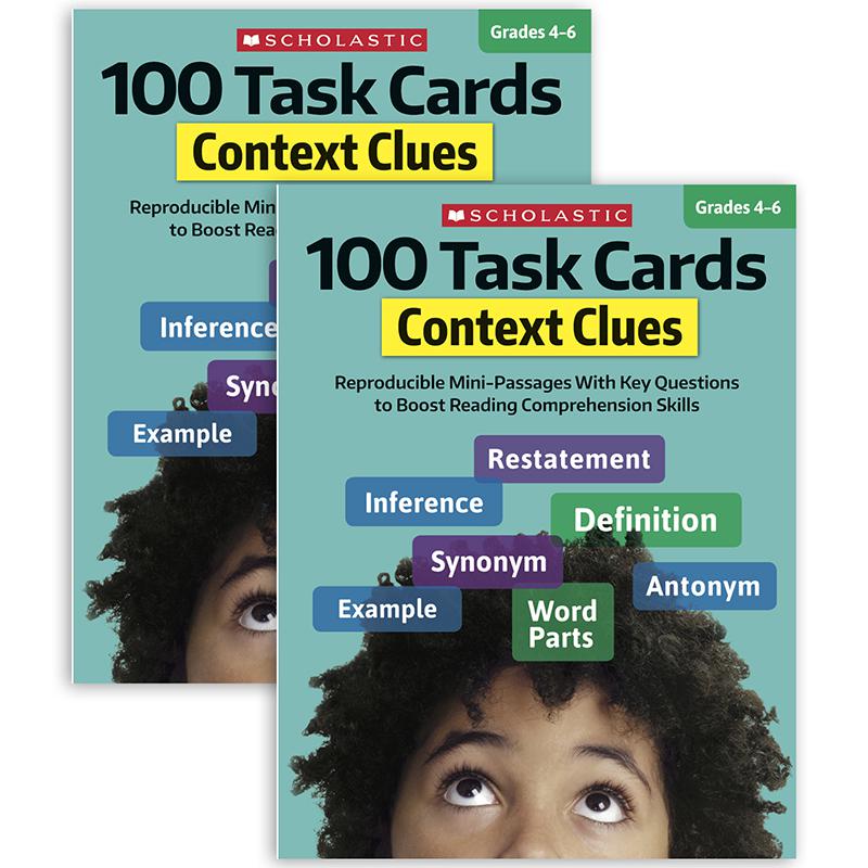 100 Task Cards: Context Clues Activity Book, Pack of 2. Picture 2