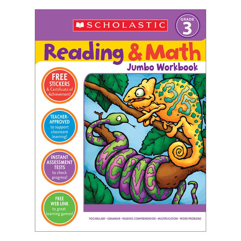 Reading & Math Jumbo Workbook: Grade 3. Picture 2