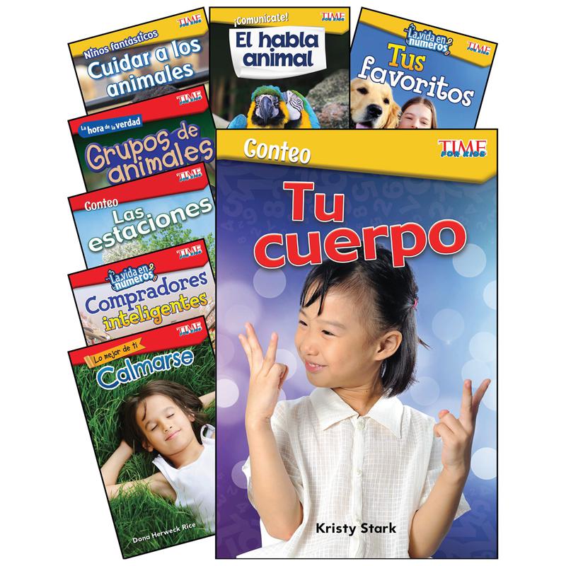 TIME FOR KIDS Math/Science Spanish Grades K-1: 8-Book Set. Picture 2