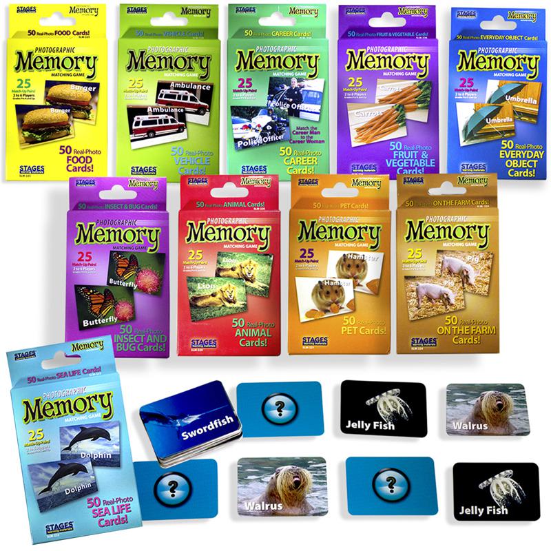Photographic Memory Matching Games, Set of 10. Picture 2