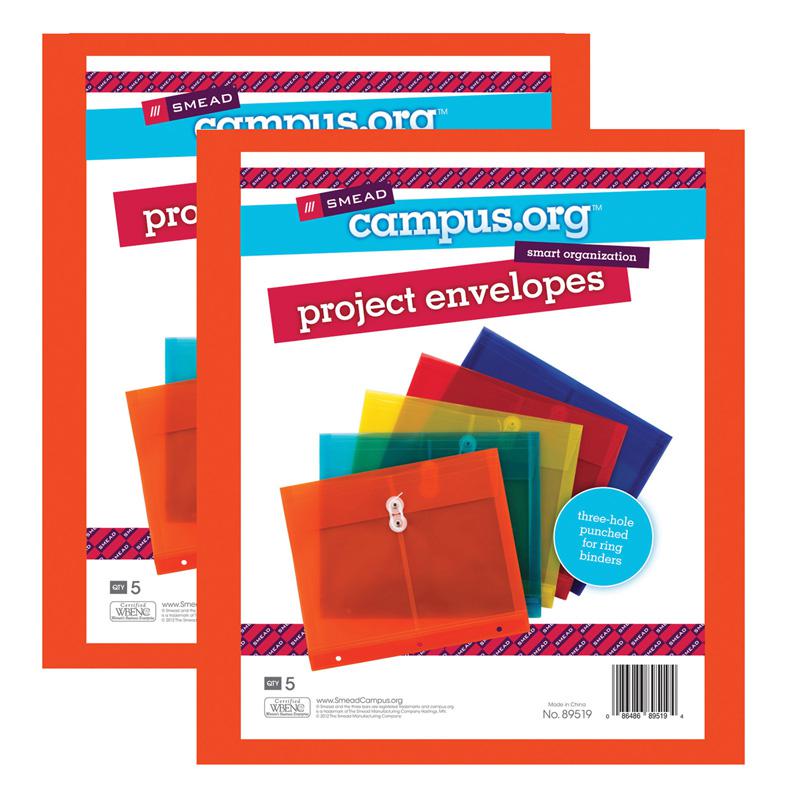 Poly Project Envelopes, 5 Per Pack, 2 Packs. Picture 2