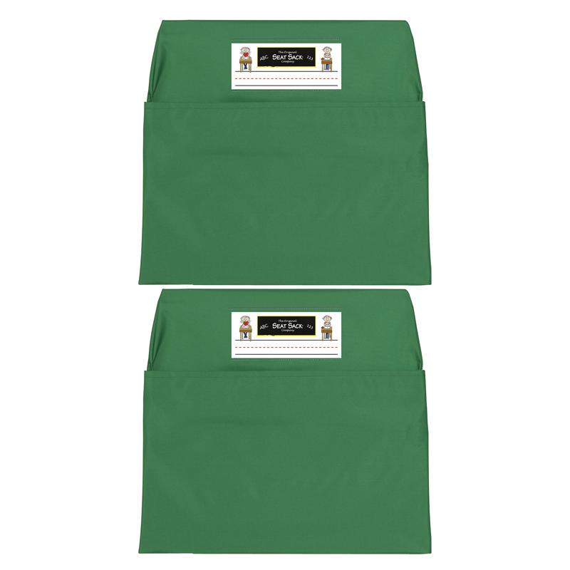 Seat Sack, Standard, 14 inch, Chair Pocket, Green, Pack of 2. Picture 2